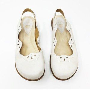 Dansko 40 Leather Eyelet Sling Back Boho Clog Shoe